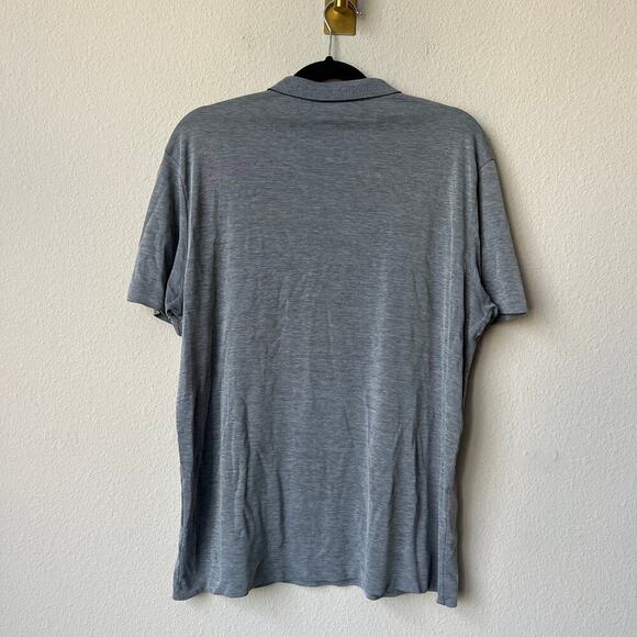 Theory Gray Stinson O Current Pique Polo Size XL - Picture 3 of 5